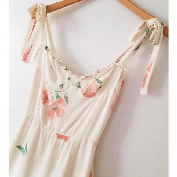 Reformation Christine Ruffle Mini Dress in Lady 0 Rare Romantic Coquette $218 - Picture 16 of 16